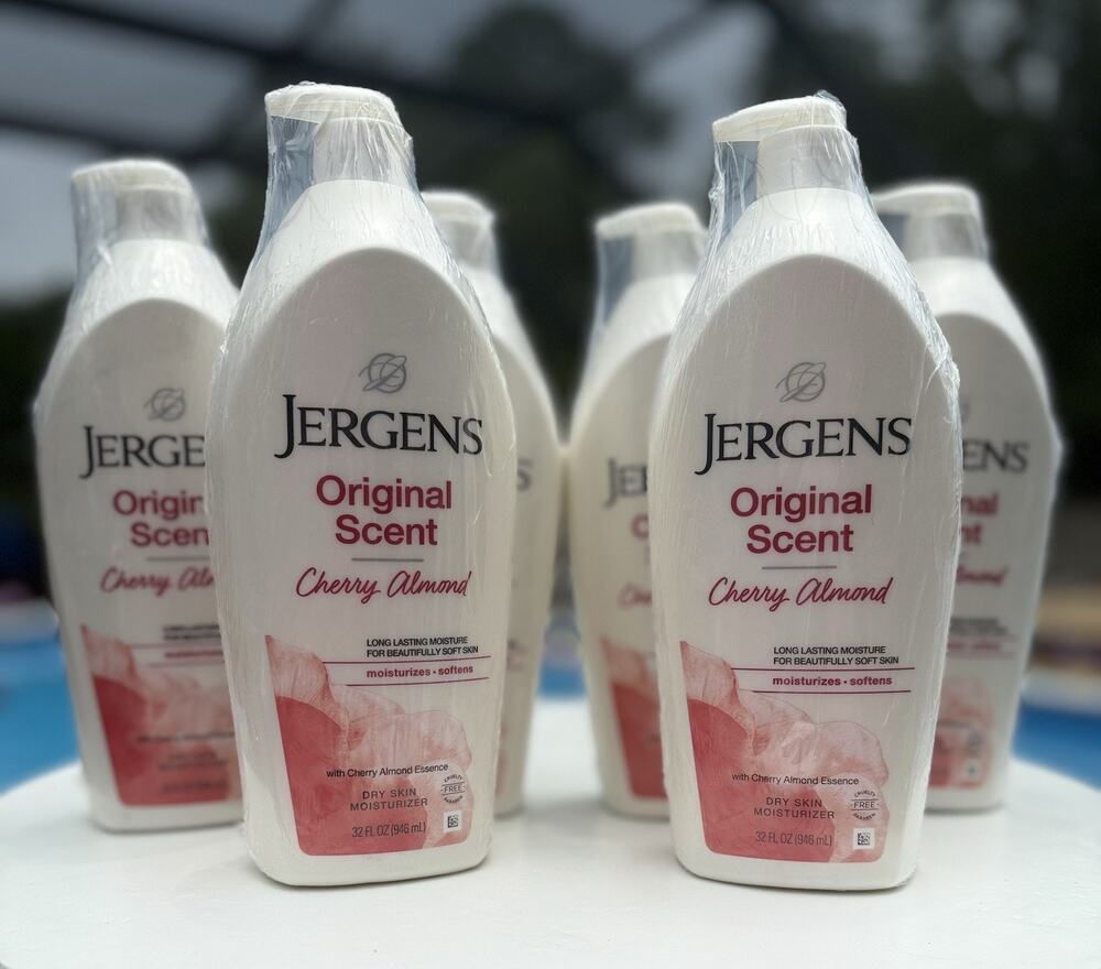 (6) Pack Jergens Original Scent Body Lotion Moisturizer Cherry Almond 21oz each
